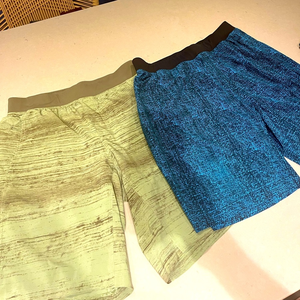 Pair of Men’s Lululemon athletic shorts - 9” length size L